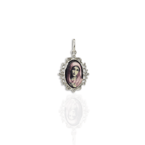 Pretty In Prayer Charm - Silver