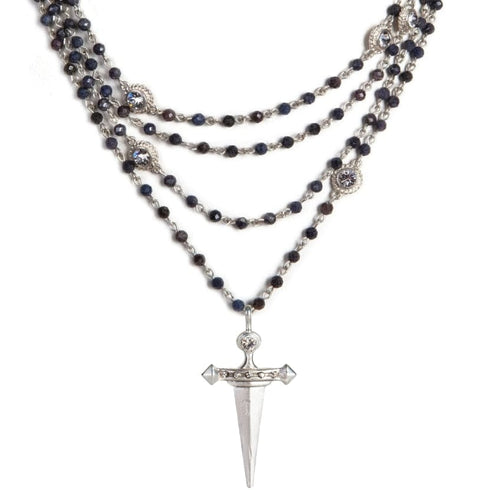 Magdalena - 4mm Precious Grey Blue Sapphire All Medallions