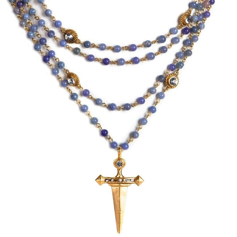 Magdalena - 6mm Semi-Precious Blue Jade All Medallions