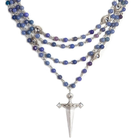 Magdalena - 6mm Semi-Precious Blue Jade All Medallions