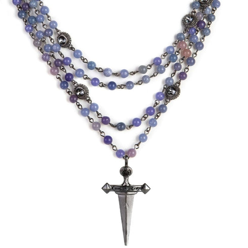 Magdalena - 6mm Semi-Precious Blue Jade All Medallions