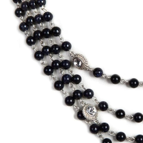 Magdalena - 6mm Semi-Precious Blue Goldstone All Medallions