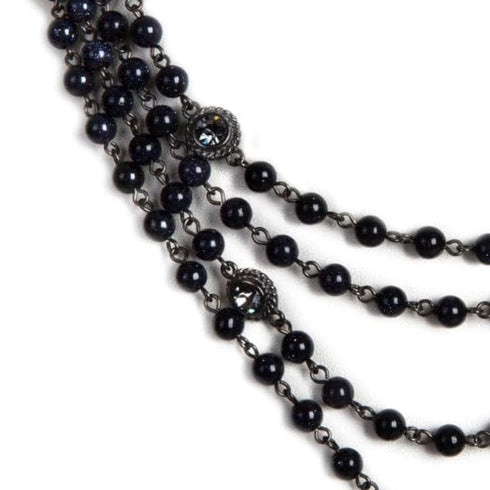 Magdalena - 6mm Semi-Precious Blue Goldstone All Medallions