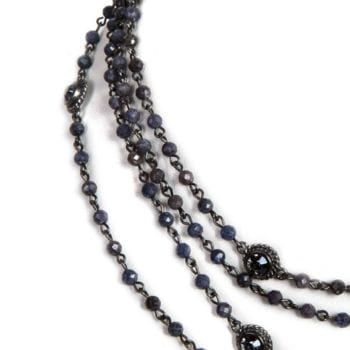 Magdalena - 4mm Precious Grey Blue Sapphire