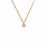 Sacred Heart Logo Charm Necklace - Gold