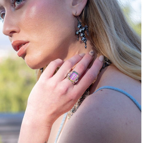 Audrey Earrings Mocha Mix