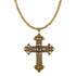 A$AP Chain 34" with Resurrection Cross - Gold