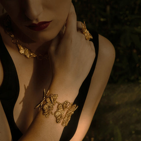 Wings of Faith Bracelet - Gold - VSA Designs
