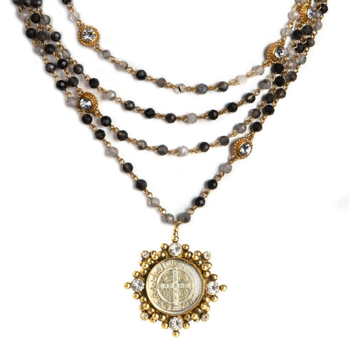 Magdalena - 6mm Semi-Precious Rutilated Quartz All Medallions