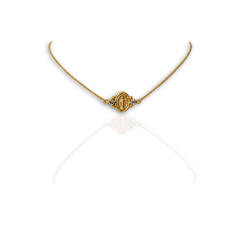Virgin Chain Necklace - Gold