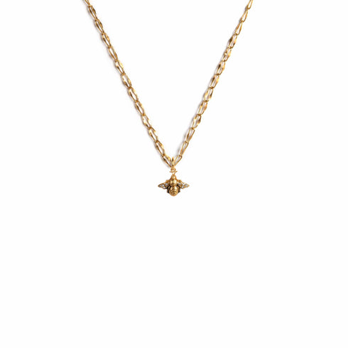 Baby Bee Charm Necklace
