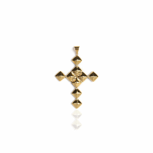 Brigid Cross of Kildare Chica Charm Earth Olivine - Silver - VSA Designs