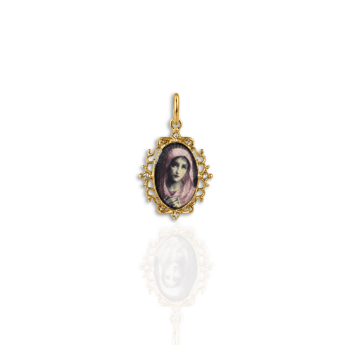 Pretty In Prayer Charm - Gold