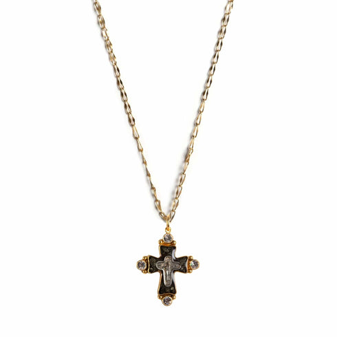 Maria Cross Charm Necklace - VSA Designs