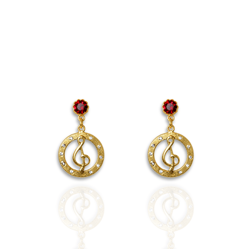 Bourne Again Wild Note Earrings - Gold