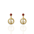 Bourne Again Wild Note Earrings - Gold