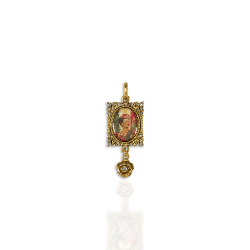 Retablo Frida Charm - Gold