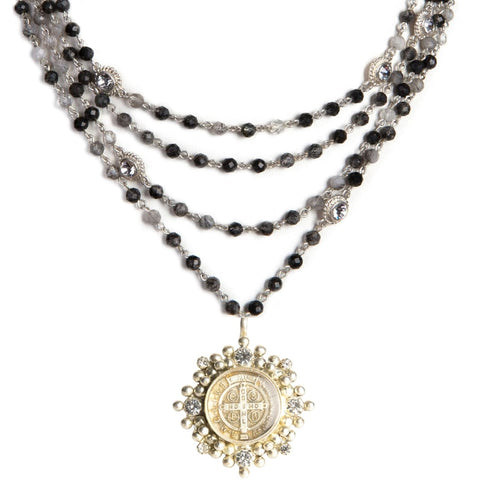 Magdalena - 6mm Semi-Precious Rutilated Quartz All Medallions