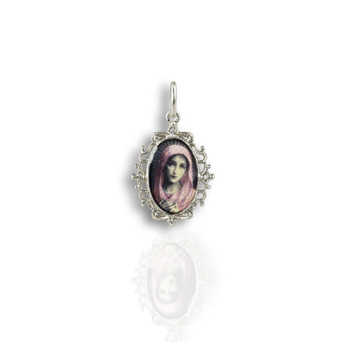 Pretty In Prayer Charm - Silver
