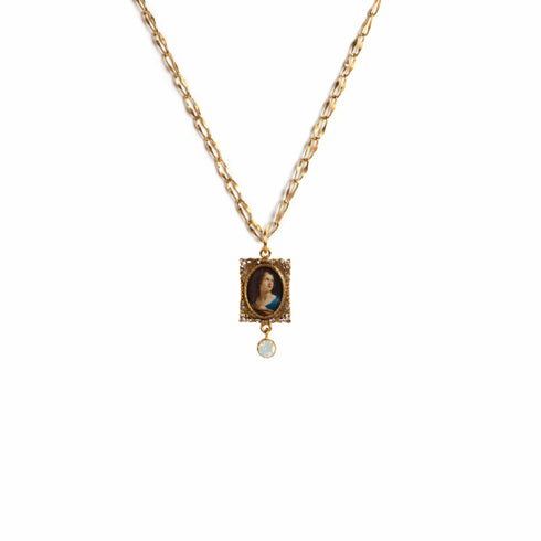 Retablo St Agatha Charm Necklace