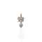 Pink At Heart Charm - Silver