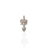 Pink At Heart Charm - Silver