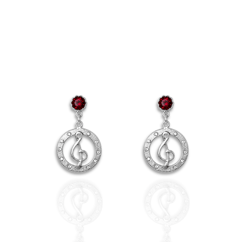 Bourne Again Wild Note Earrings - Silver