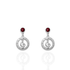 Bourne Again Wild Note Earrings - Silver