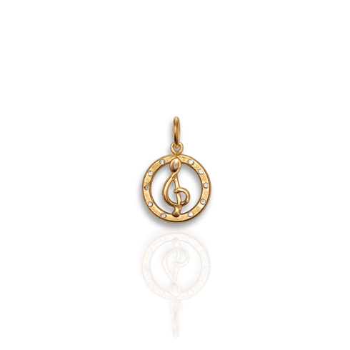 Bourne Again Wild Note Charm - Gold