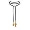 Bourne Again Gospel Leather Lariat - Gold