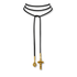 Bourne Again Gospel Leather Lariat - Gold