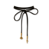 Leather Lariat Black - Gold