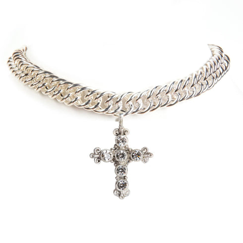 Iconic Chain Choker with All Medallions - Silver