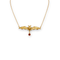 Bourne Again Bat Kissed Necklace - Gold