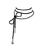Leather Lariat Black - Silver