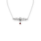 Bourne Again Bat Kissed Necklace - Silver