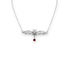Bourne Again Bat Kissed Necklace - Silver
