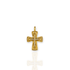 Bourne Again Rebel Cross Medallion - Gold