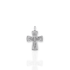 Bourne Again Rebel Cross Medallion - Silver