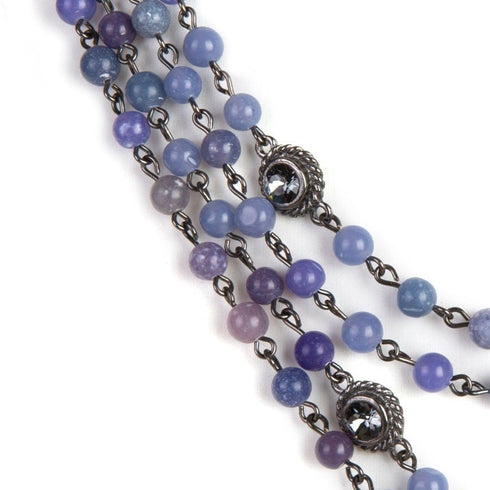 Magdalena - 6mm Semi-Precious Blue Jade All Medallions