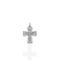 Bourne Again Rebel Cross Charm - Silver