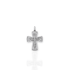 Bourne Again Rebel Cross Charm - Silver