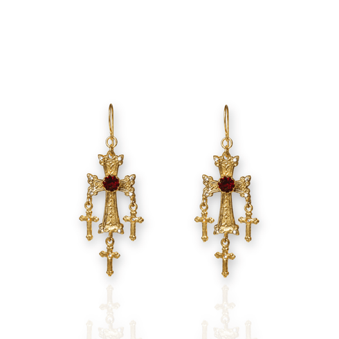 Bourne Again Gospel Earrings - Gold