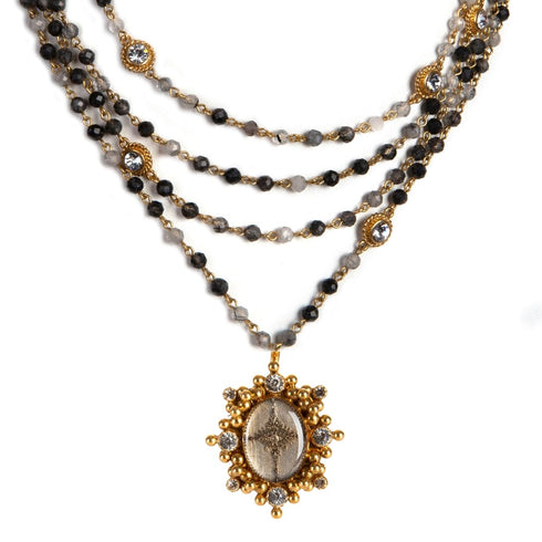 Magdalena - 6mm Semi-Precious Rutilated Quartz All Medallions