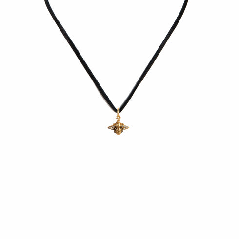 Baby Bee Charm Necklace