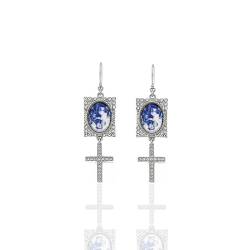 Retablo "Find Me A Match" Earrings - Silver