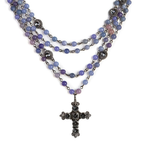 Magdalena - 6mm Semi-Precious Blue Jade All Medallions