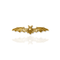 Bourne Again Bat Kissed Brooche - Gold