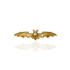 Bourne Again Bat Kissed Brooche - Gold