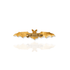 Bourne Again Bat Kissed Brooche - Gold